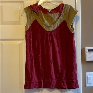 Free People hooded tee